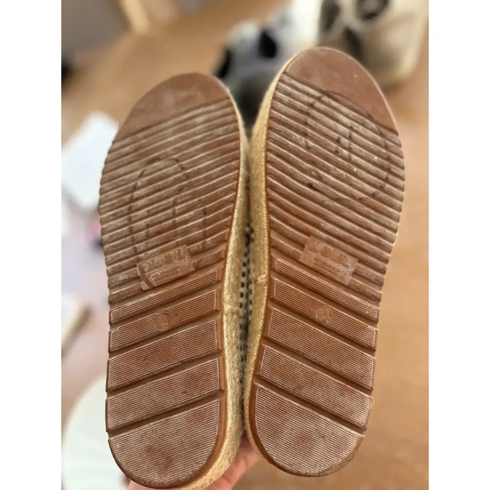 Silma Ferreira Brazil Made Cloth Platform Espasdrille Sneakers Size 7